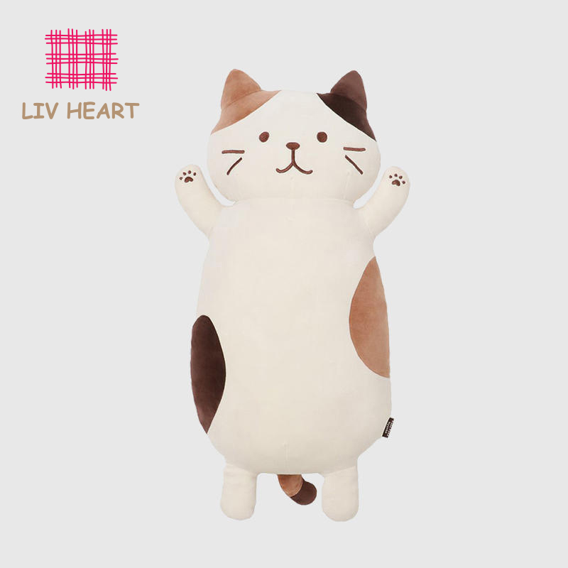 LIVHEART联名款猫咪抱枕玩偶睡觉猫公仔娃娃毛绒玩具生日礼物女