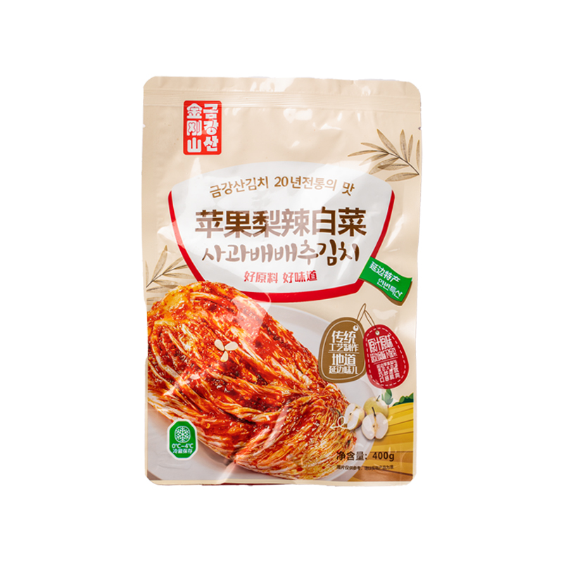 金刚山苹果梨辣白菜延边朝鲜族特产韩国风味泡菜400g