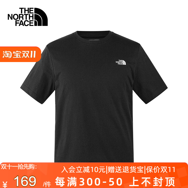 TheNorthFace北面短袖速干t恤男24春夏新款宽松休闲圆领半袖89QV