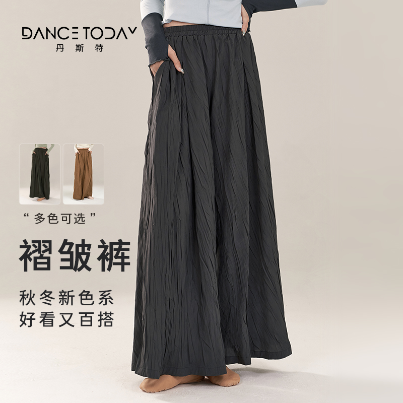 dancetoday古典舞练功形体裤艺考级飘逸现代中国舞蹈服阔腿裤子女