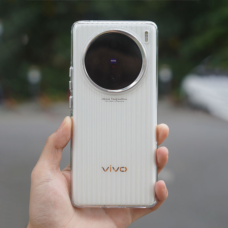 冰透不发黄vivox100手机壳新款瓦楞条纹100spro防滑适用步步高x200pro磁吸充电全包边防摔90超薄磨砂裸感硬壳