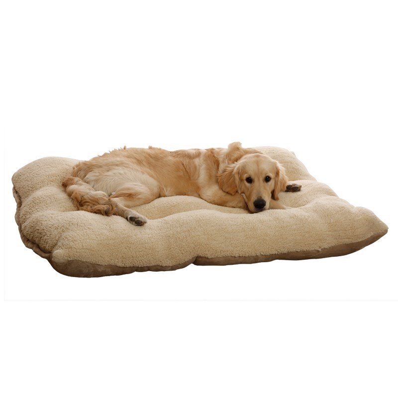 推荐Flannel pet dog mat bed warm Cwinter kennel pad cat litt