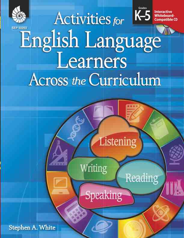 预售 按需印刷Activities for English Language Learners Across the Curriculum