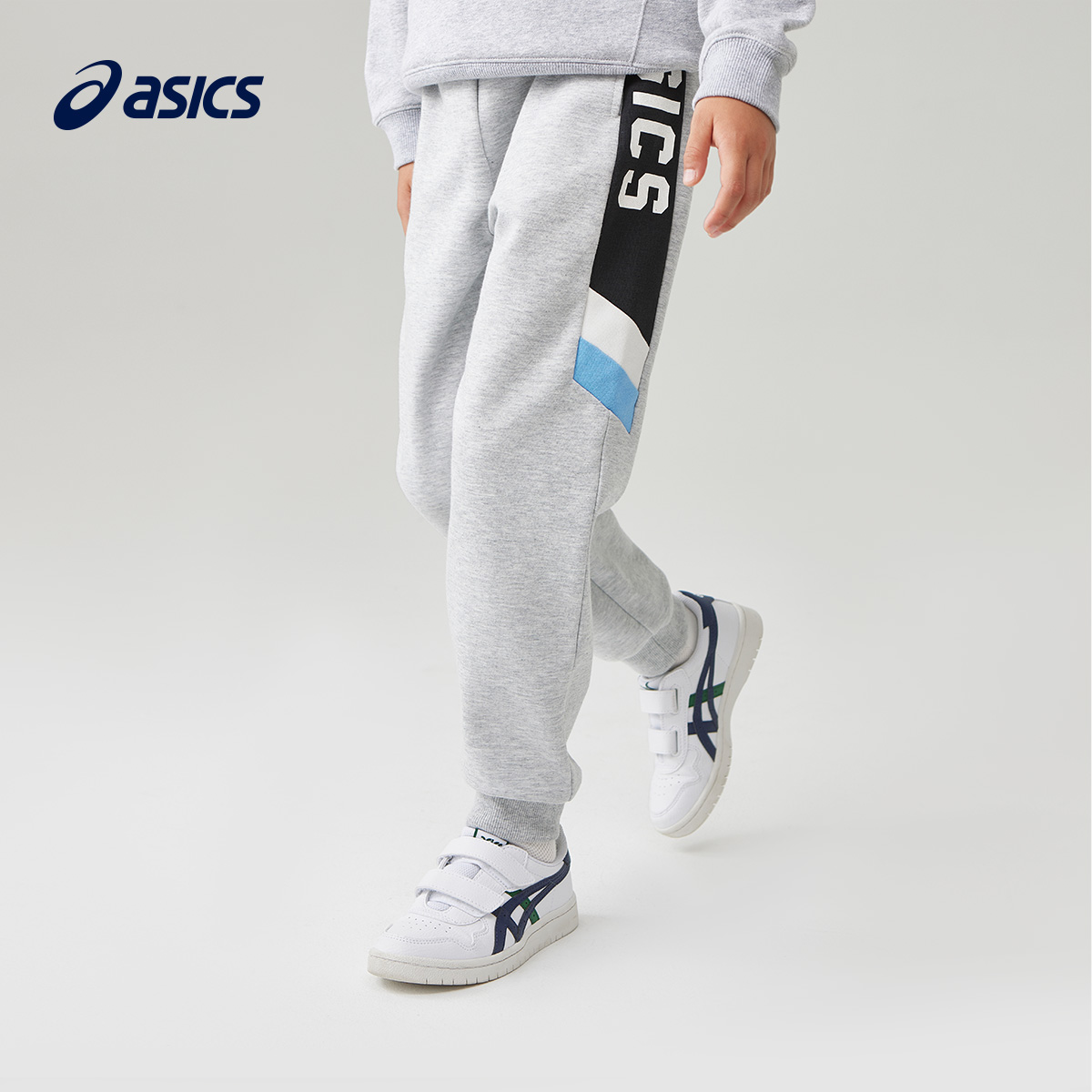 【双11预售】ASICS\/亚瑟士童装23秋男女童运动休闲束脚针织长裤