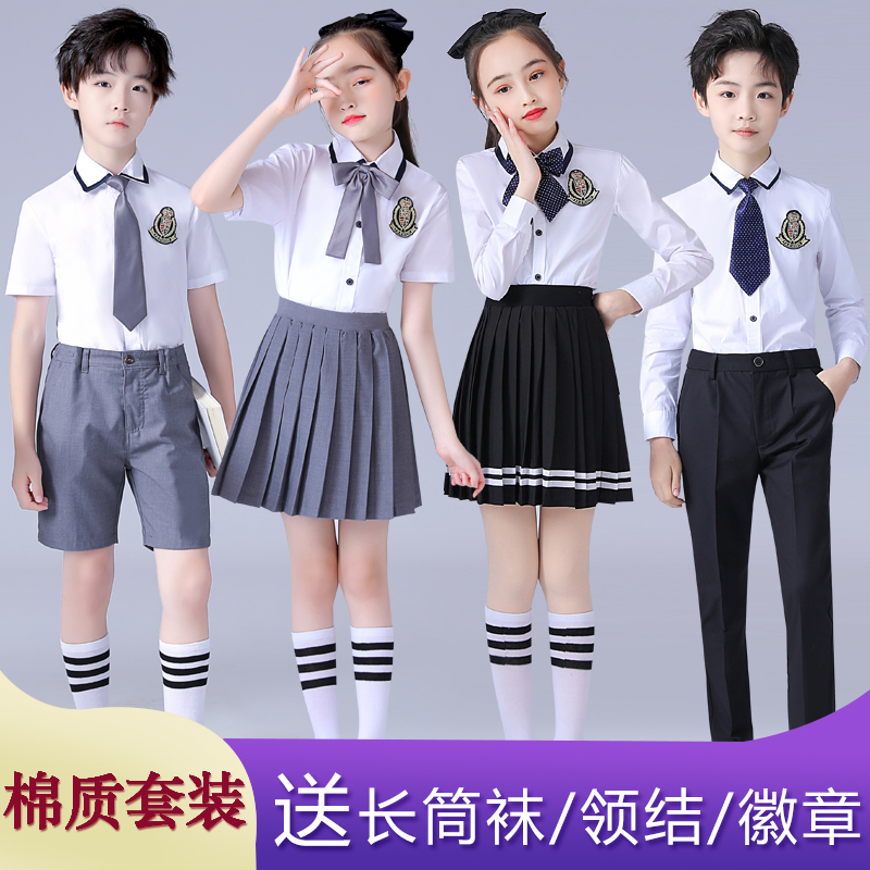 儿童演出服中小学生大合唱服装诗歌朗诵幼儿园表演班服校服运动会