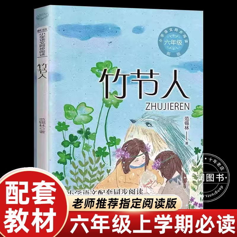 正版范锡林竹节人六年级上册必读的课外书老师推荐经典小学语文同步阅读统编教材配套长江文艺出版社儿童故事书百桥镇人教版畅销