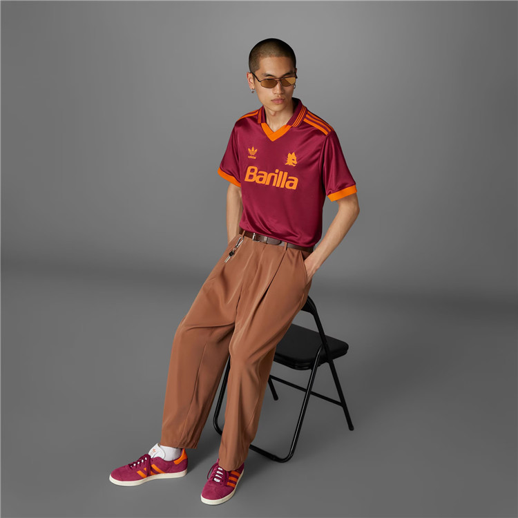 11月ADIDAS阿迪达斯AS ROMA 罗马足球休闲文化运动短袖球衣IT3871