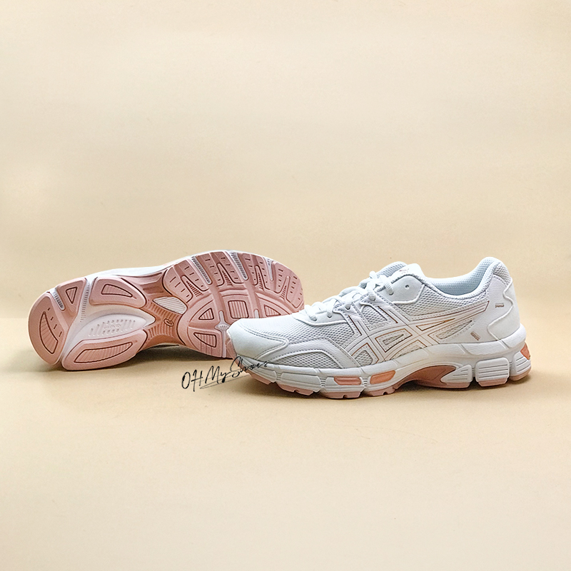 ASICS GEL-JOG MC低帮女鞋白粉色复古减震休闲老爹鞋1202A359-102