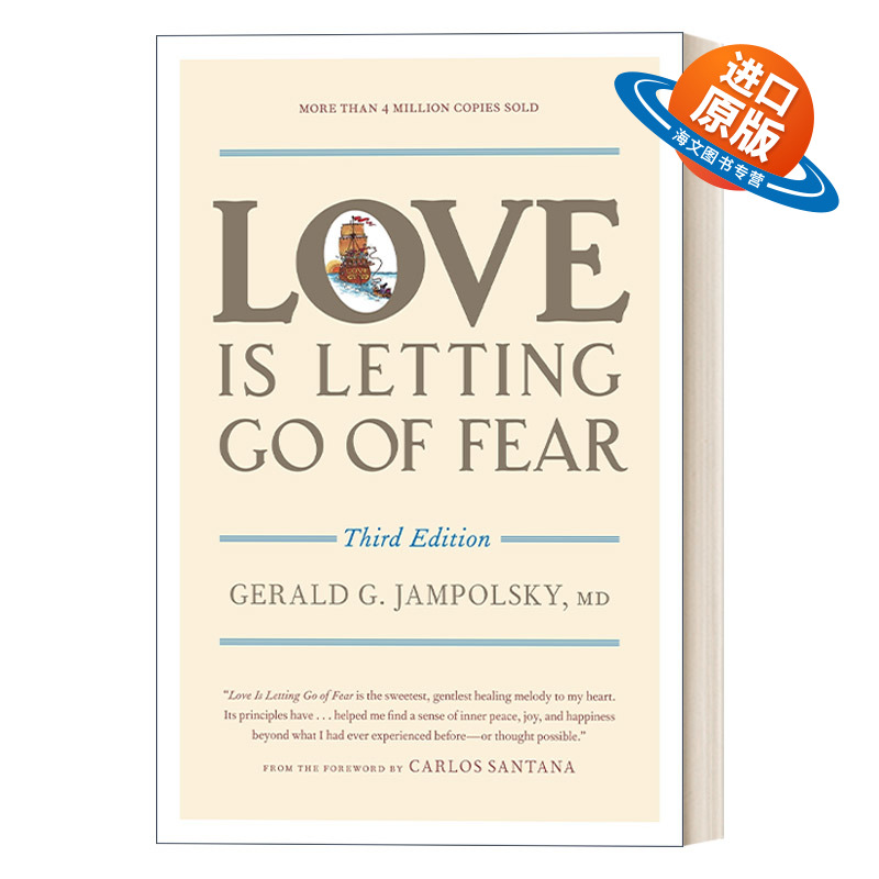 英文原版 Love Is Letting Go of Fear  Third Edition 真爱无惧\/爱就是放下恐惧，第三版 Gerald G. Jampolsky 英文版 进口书籍