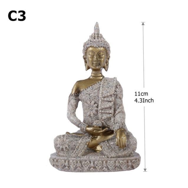 highquality 16Style Miniature Buddha Statue Nature Sandstone