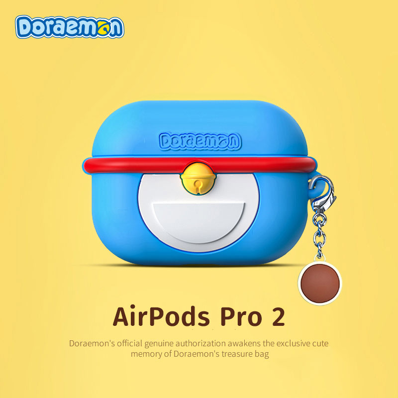 airpods pro2保护套airpodsPro保护壳airpod4适用于苹果无线蓝牙耳机套二三3代耳机包硅胶哆啦A梦可爱软壳套