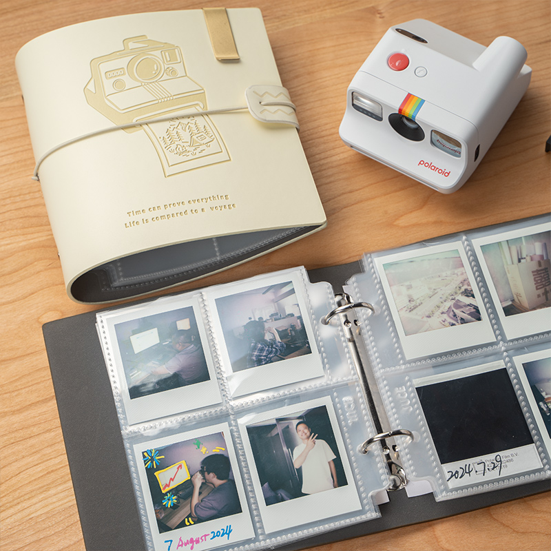 聚册宝丽来go相册四宫格Polaroid宝丽来迷你拍立得GO Gen2相纸收纳照片收纳册复古风