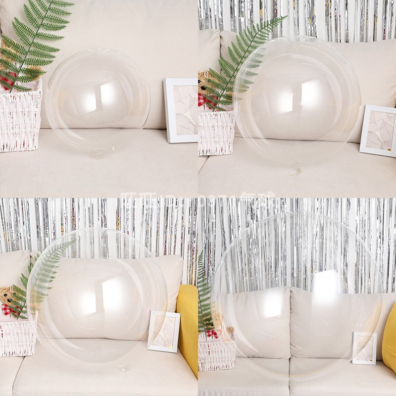 小众高货50PCS 8\/12\/20\/24\/36 Inch Pvc Balloons Transparent Bo