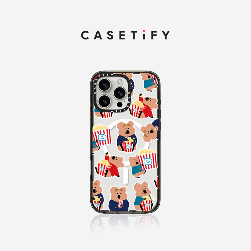 CASETiFY 柿子椒熊 吃掉点心适用于华为Mate60Pro\/iPhone16ProMax\/16Pro\/15ProMax\/14ProMax手机壳