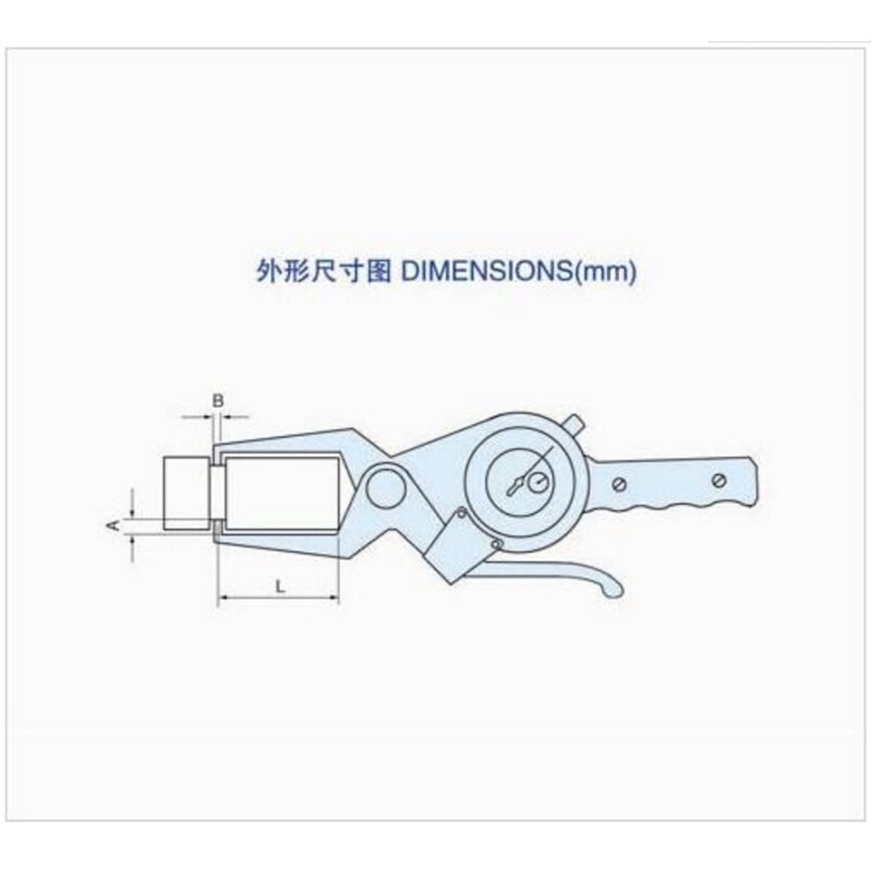 威海裕福带表外卡规测外径量规卡钳卡表0-20-340高精度0.01公英制