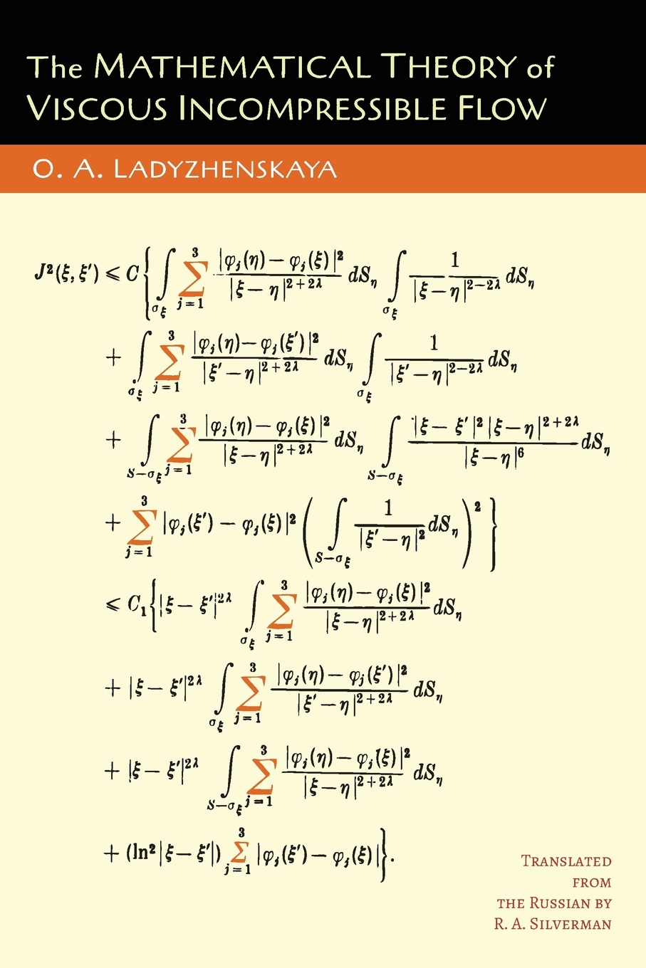 预售 按需印刷The Mathematical Theory of Viscous Incompressible Flow 粘性不可压缩流动的数学理论  O. A. Ladyzhenskaia