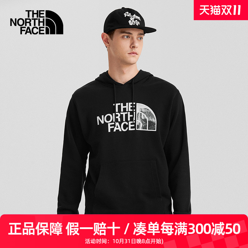 TheNorthFace北面针织卫衣帽衫男女春秋户外舒适透气套头衫7QUV