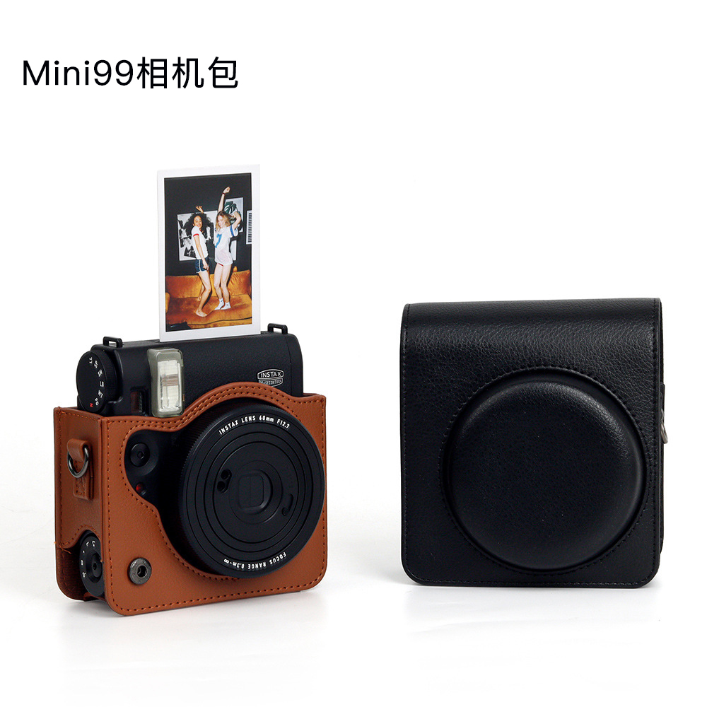 适用拍立得mini99保护套富士mini40相机包mini90挂绳收纳包迷你配件袋子一次成像专用斜挎小包男女生2024新款