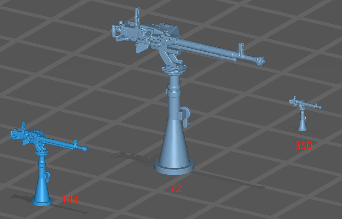 德什卡重机枪dshk 海军型  场景配件 3d打印1\/87 72 30 32 16 18