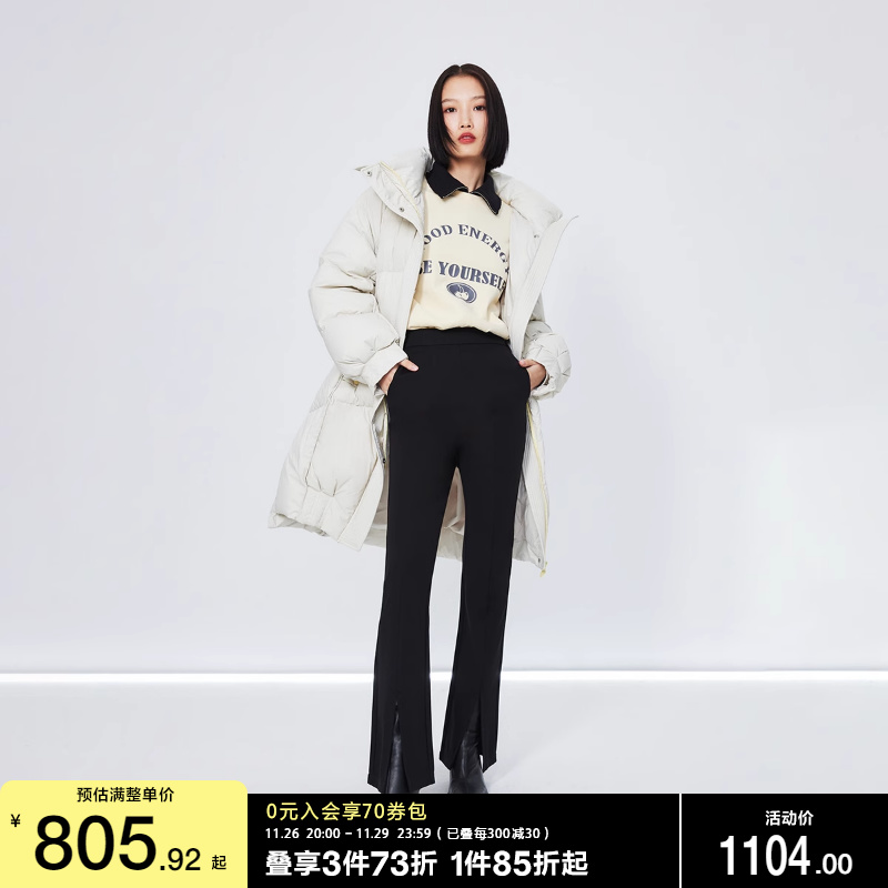 vq区绫致Vero Moda24羽绒服秋冬新款拒水白鸭绒90%充绒黑科技时尚