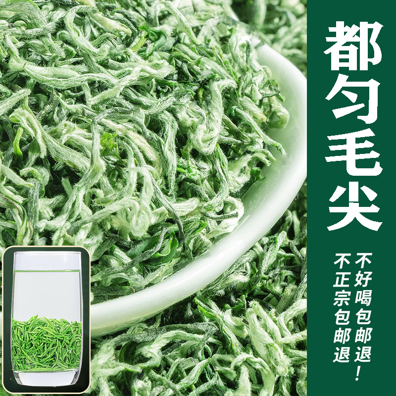 贵州绿茶2024新茶都匀毛尖茶明前特级高山云雾手工散装250g礼盒装