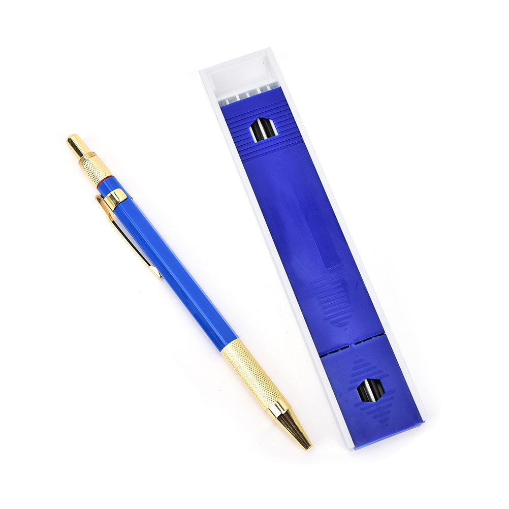 1Set Automatic 2.0mm 2B Lead Holders Mechanical Pencil 12 Le