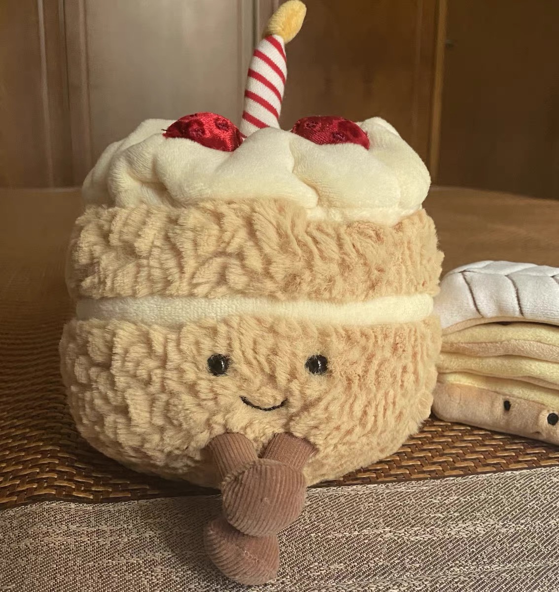 现货正品英国jellycat可颂法棍彩虹蛋糕生日蛋糕草莓挞安抚毛绒