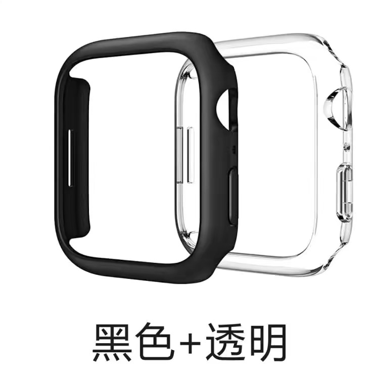 适用苹果iwatch8\/7\/6\/5镂空S4手表保护壳套S8防爆S9镂空手表壳SE