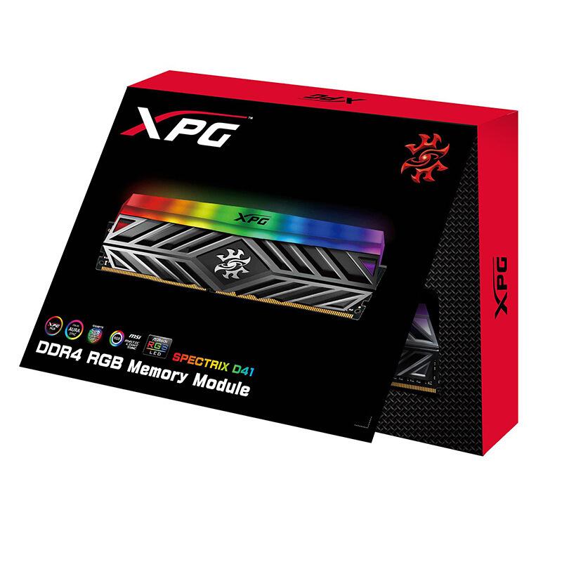 8GB DDR4 2666 台式机内存 XPG-龙耀D41 RGB灯条 炫光